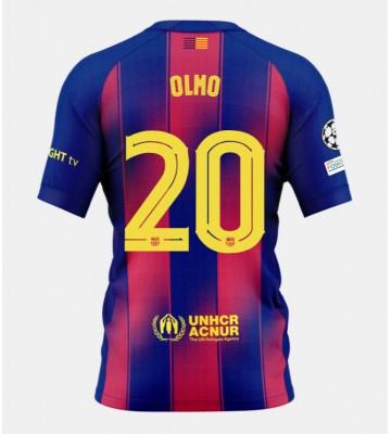 Barcelona Dani Olmo #20 Replika Hemmatröja 2025-26 Kortärmad